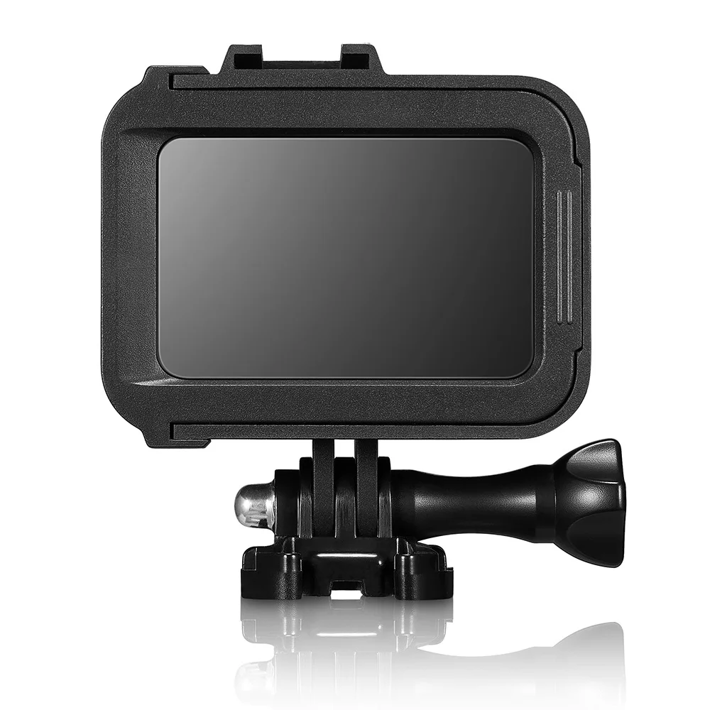 Etui z czarną ramką do GoPro 8 Pokrowiec ochronny z obramowaniem + ekran LCD ze szkła hartowanego do Go Pro 8 Nowe akcesoria