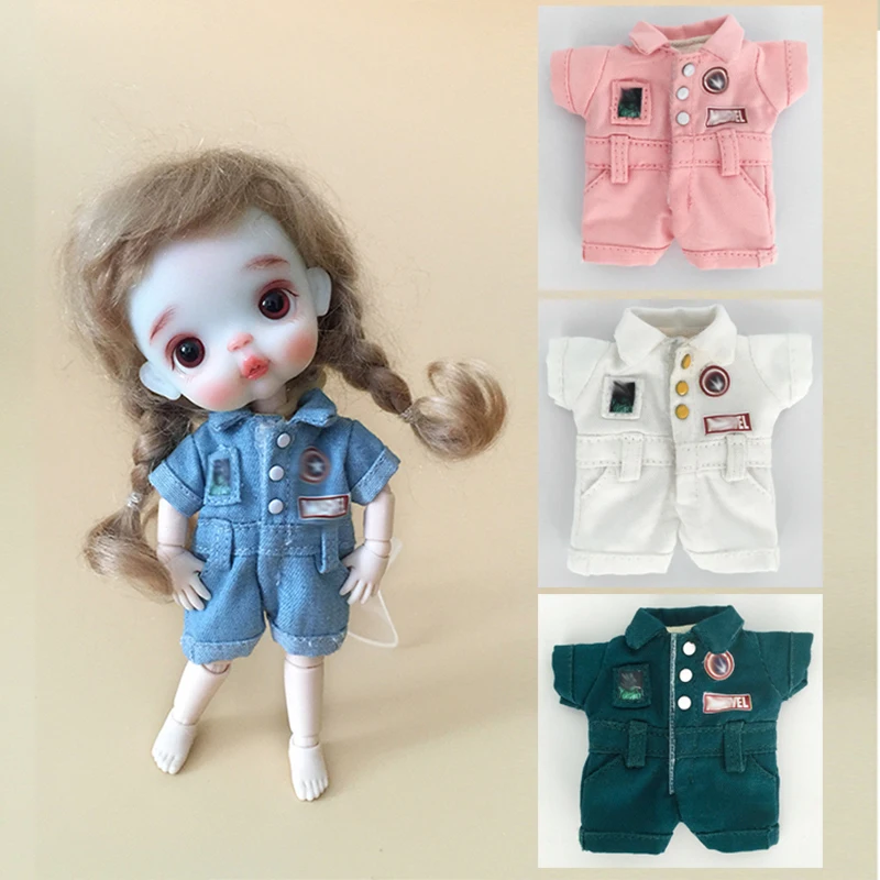 

1pcs Obitsu 11 Doll Clothes fashion Casual Overalls one-piece pants for OB11,GSC,PD9,Molly BJD 1/12 doll accessories