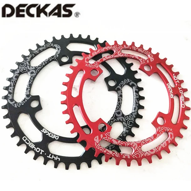 DECKAS Round 104BCD 40/42/44/46/48/50/52 T Getande Mountain Bicycle Wiel MTB bike for 8-12 speed crankset Aluminum Chainring