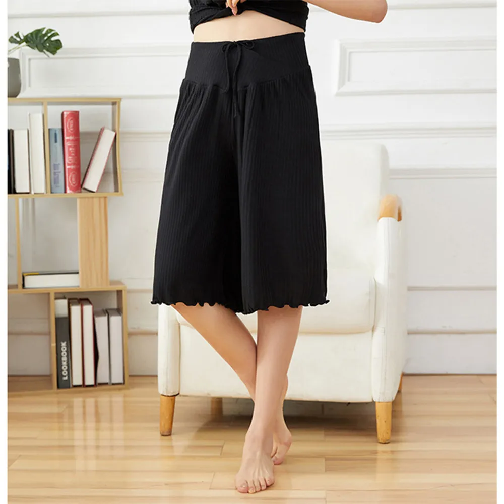 

Fdfklak M-3XL Plus Size Pregnancy Maternity Sleeping Pants Casual Loose Women Summer Pregnant Sleepwear Mother Home Clothes