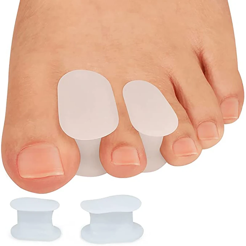 4Pcs Silicone Foot Finger Toe Separator Adjuster Hallux Valgus Pedicure Corrector Feet Care Bunion Bone Thumb Valgus Protector