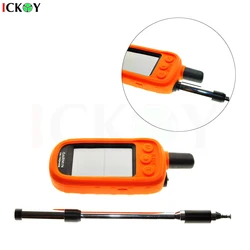 Silicone Protect Case + Extendable Telescopic Dual Band SMA-Male Antenna for Handheld GPS Garmin Alpha 100 Alpha100