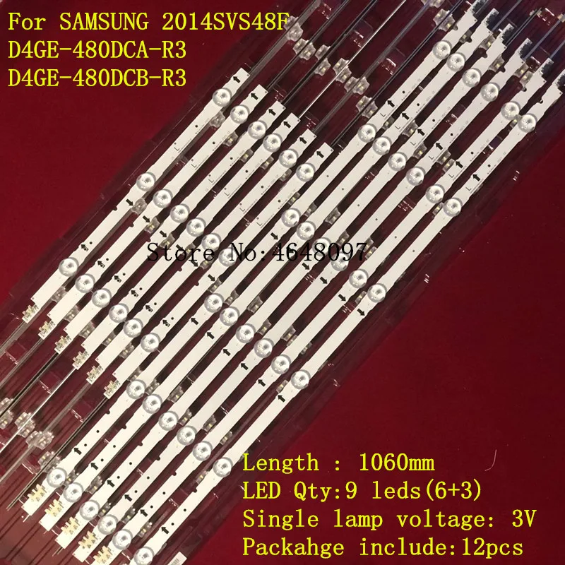 

3set=36 PCS LED strip for UE48H6200AK SAMSUNG_2014SVS48F_3228 D4GE-480DCA-R2 D4GE-480DCB-R2 D4GE-480DCA-R3 D4GE-480DCB-R3