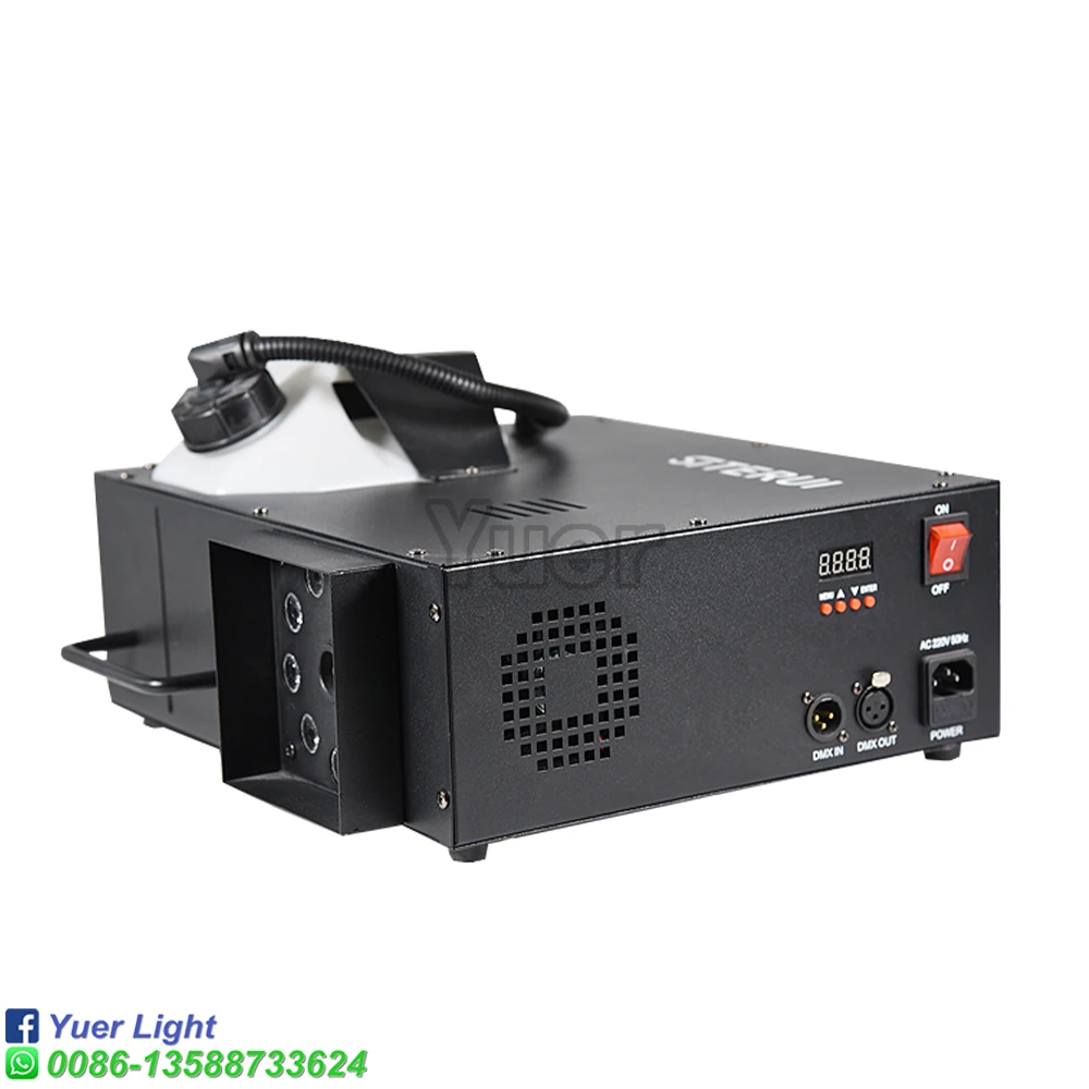 YUER 1500W RGBW LED Rookmachine DJ Disco Verlichting Effect Lichten LED Party Bar Par Licht Stroboscoop Laser lamp Rookmachine