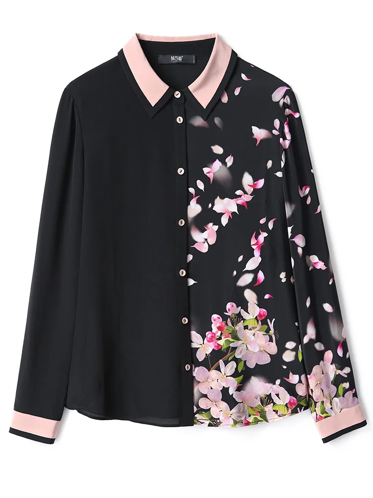 Boollili 100% real blusa de seda roupas femininas 2020 senhoras topos primavera do vintage camisa de manga comprida blusas femininas camisas elegantes