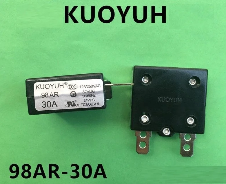 

Circuit Breakers KUOYUH 98AR 30A Overcurrent Protector Overload Switch Automatic Reset