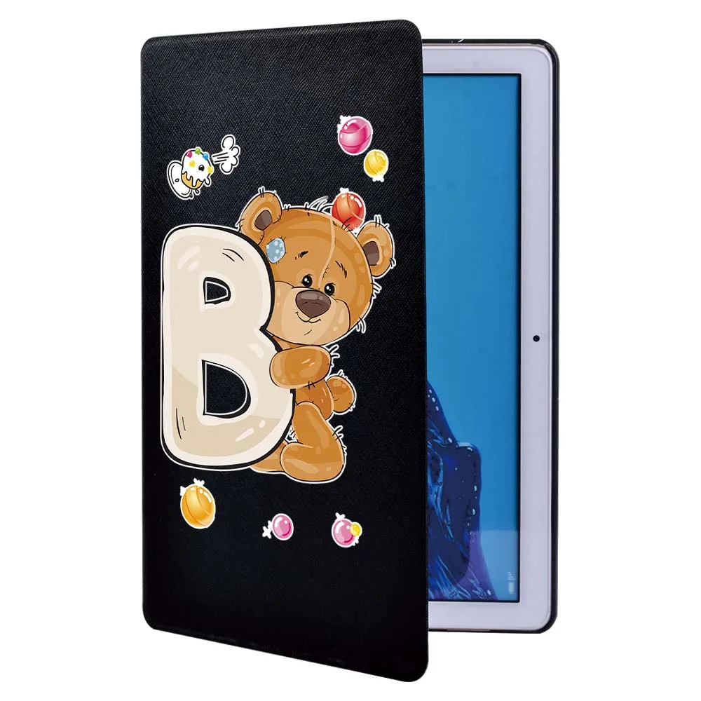 Tablet Case for Huawei MediaPad T5 10 10.1 Inch  PU Leather Folio Shell Cover Case + Free Stylus