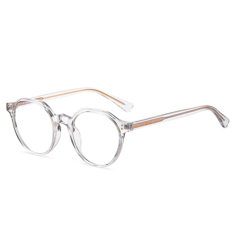 Gafas Retro TR90 para hombre y mujer, lentes antirradiación con bloqueo de luz azul, redondas y transparentes, a la moda, 2022