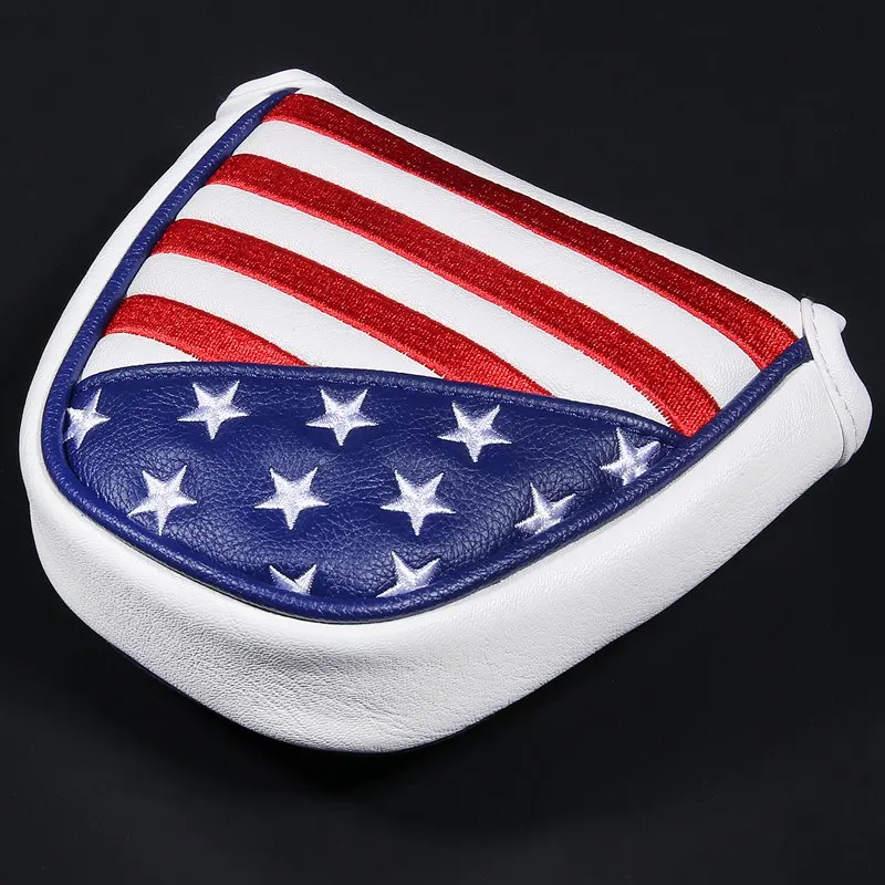 USA Magnetic Golf Head Cover Waterproof Blade Mallet Center Putter Headcover Golf Protective Sleeve Guard