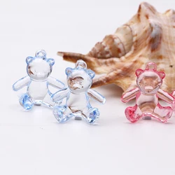 Mini Rosa e Azul Urso De Leite Decoração, Favor Do Chuveiro Do Bebê, Festa De Batizado, Anúncio De Nascimento, Caixa De Presente De Bolo, 30Pcs