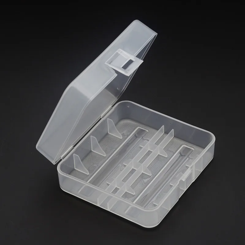 

Transparent 2 x 26650 Battery Holder Case Waterproof Storage Box Cover 2 Slots for 26650 Lithium Batteries Container Power Bank