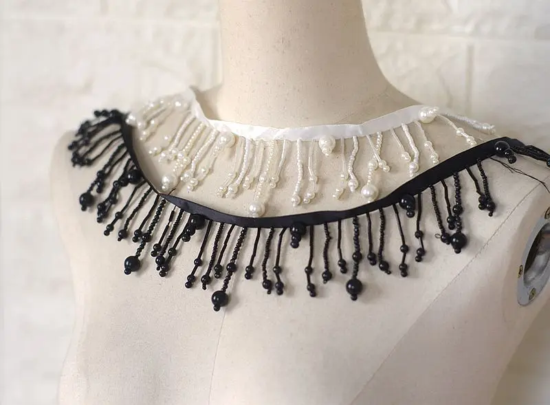 3 Yard/Lot Strass-Anhänger Perlenbesetzte Spitzenborte Quaste DIY Bühnenbekleidung Heimvorhang Hochzeitskleid Dekorative Accessoires – Detail 10
