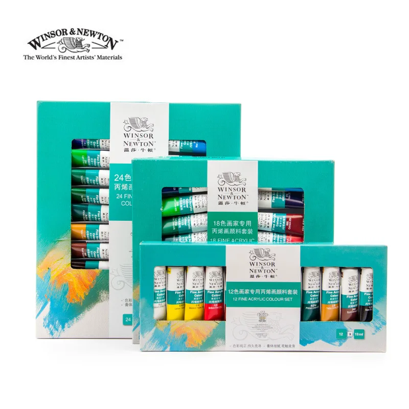 12/18/24Color Professional Acrylic Paint Set for Artist Painter Drawing Painting Art Pigment Supplies