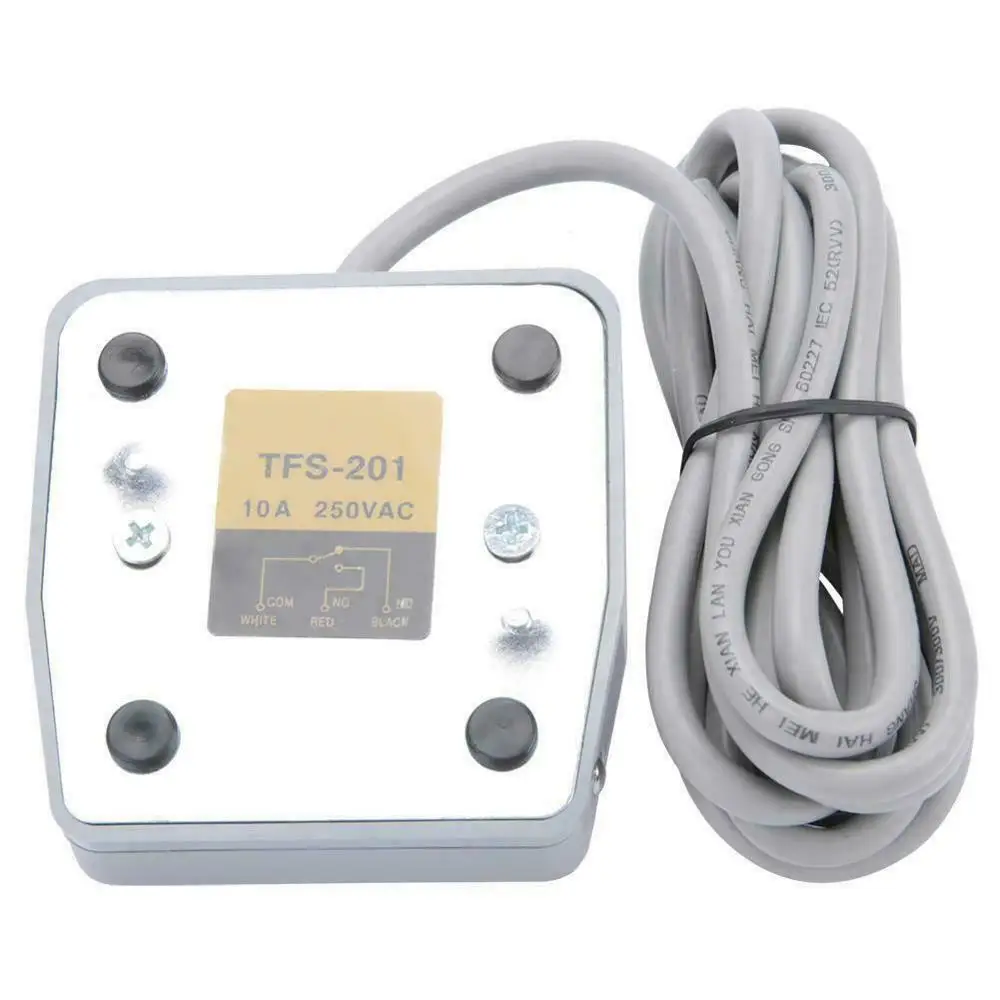 1pcs Foot switch of 0-400 V Momentary control switch Electric pedal SPDT gray  2m wire gauges