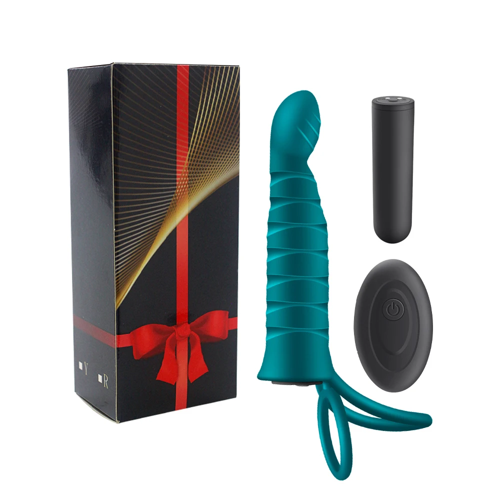 10 Frequency Double Penetration Anal Plug Dildo Butt Plug Vibrator For Men Strap On Penis Vagina Plug Adult Sex Toys For Couples