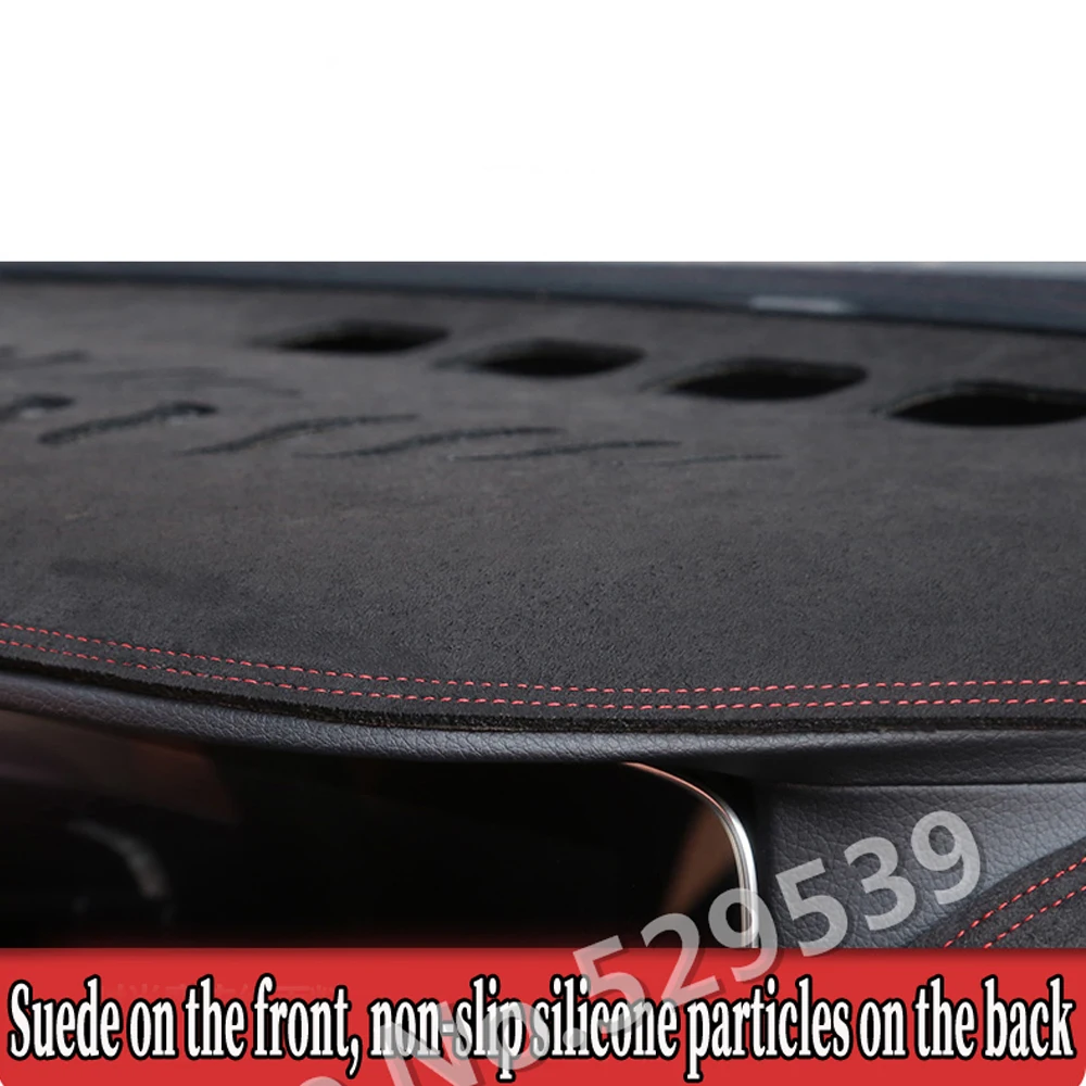 Car-styling Suede Leather Dashmat Dashboard Cover Dash Mat Accessory Carpet For Honda Civic Type-R EP3 2002 2003 2004 2005