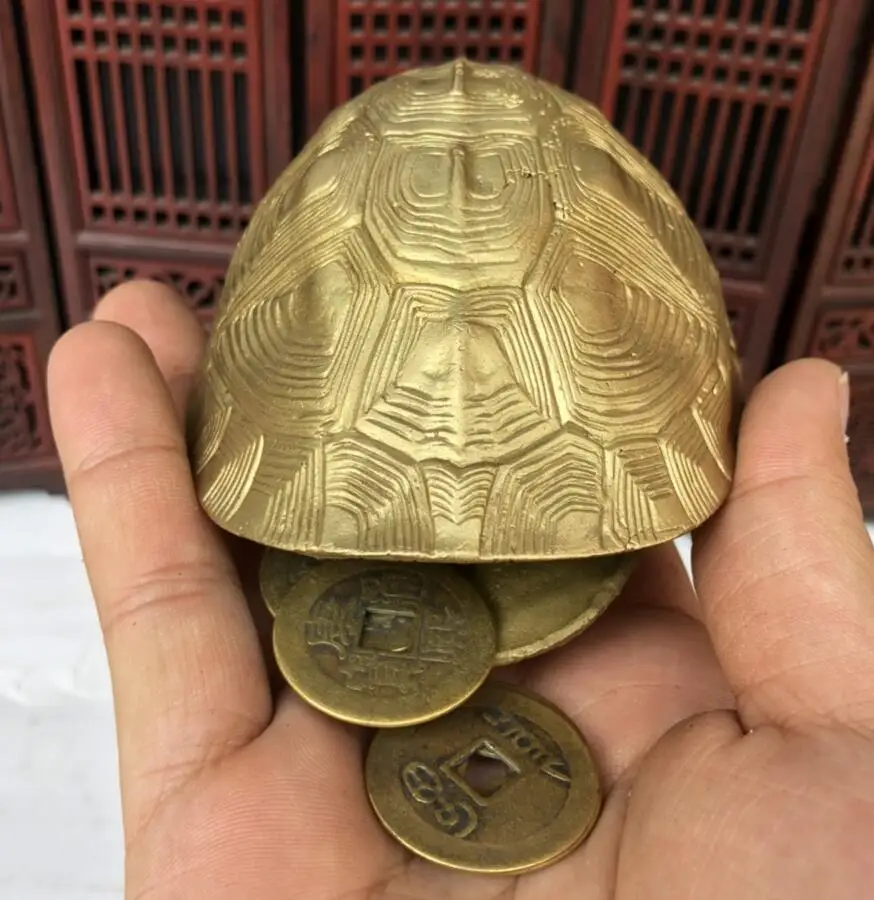 China brass tortoise shell crafts statue