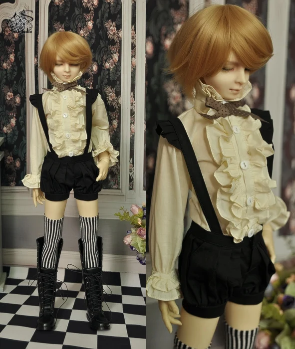 

1/4 1/3 BJD doll shirt+shorts+Stockings clothes Accessories for BJD/SD ID72 Strong uncle,not include doll,shoes,wig and other