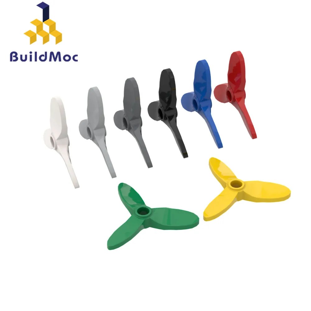 BuildMOC 4617 4.7 x 0.8 x 4.2 propeller 3 blade 5.5 diameter For Building Blocks Parts DIY Construct