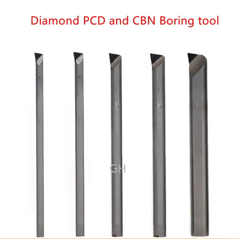 Diamond boring tools PCD turning lathe cutter bore bar bit small diameter hole tool for boring aluminum brass iron steel part D3