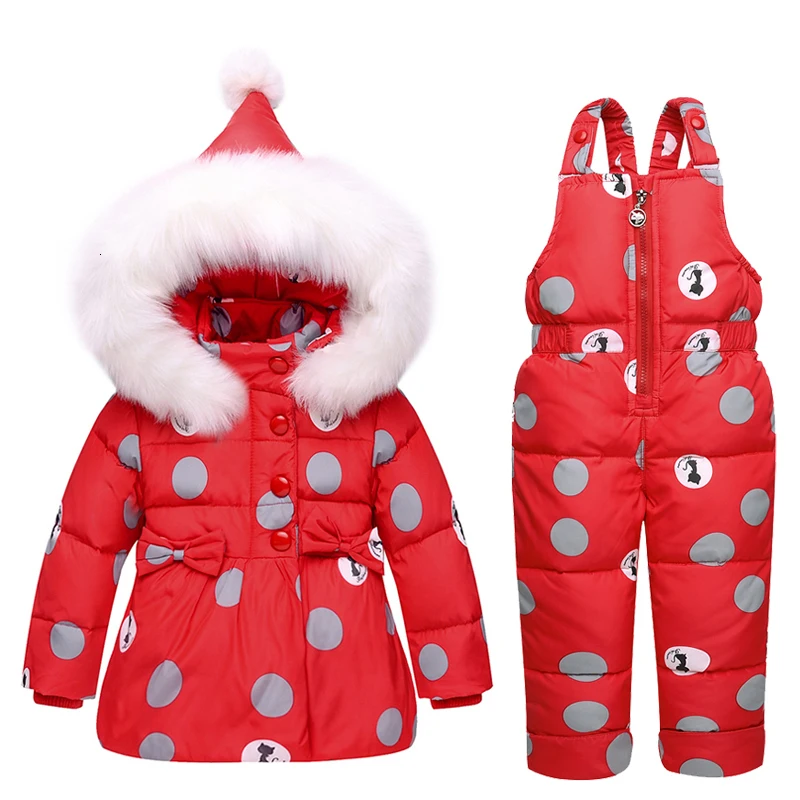 new Winter children clothing sets girls Warm parka down jacket for baby girl clothes children\'s coat snow wear kids suit