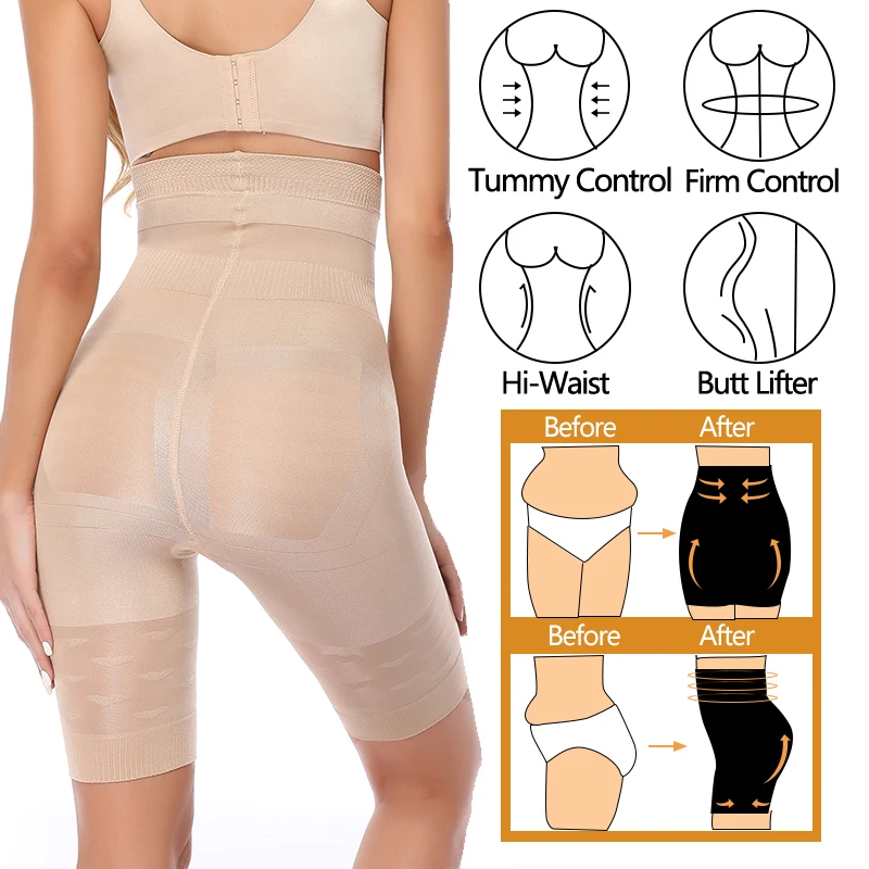 Women High Waist Shaper Panties Body Shaper Slimming Tummy Underwear Butt Lifter Seamless shaperwear Ladies Breathable Shorts