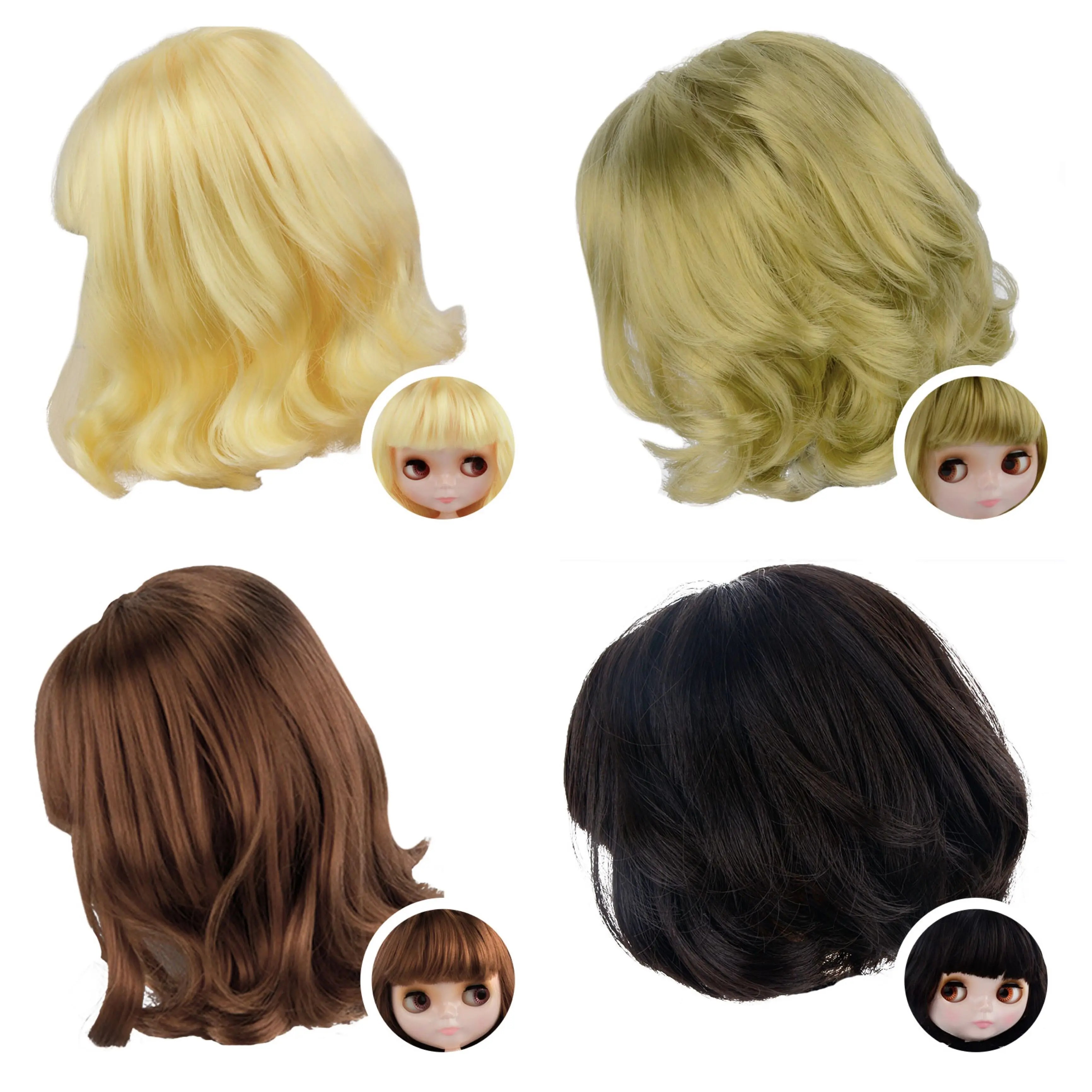 Blyth Doll Scalp Wigs Colorful Hair Series Including the Hard Endoconch Hair25