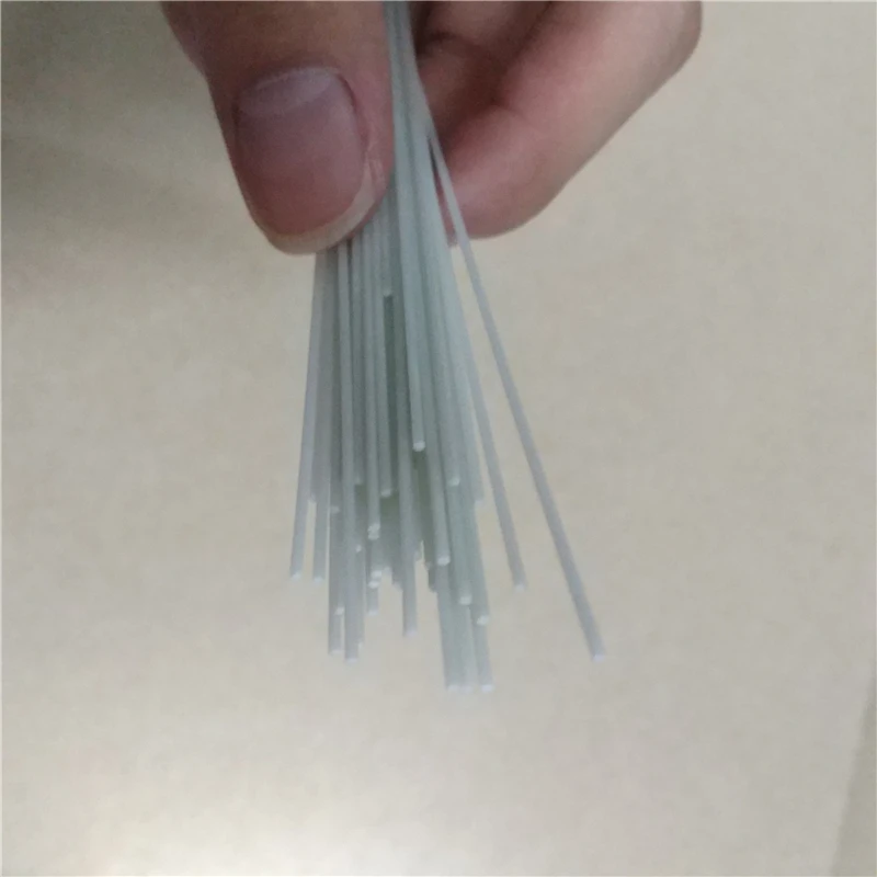 4pcs 1000mm White Glass Fiber Rod 0.8/1/1.2mm Diameter Fiberglass Elastic Insulation Rods for Multicoptor Making Model Materials