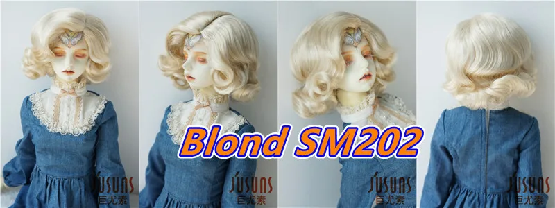 JD338 4-5' 5-6' 6-7' 7-8' 8-9' 9-10' Retro Monroe Wave Synthetic Mohair Doll Wigs 1/8 1/6 1/4 1/3 MSD SD DOD Blythes BJD Hair