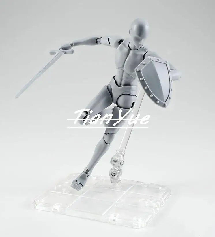 Original High Quality BODY KUN Takarai Rihito BODY CHAN Mange Drawing Figure DX BJD Grey Color PVC Action Collectible Model Toy