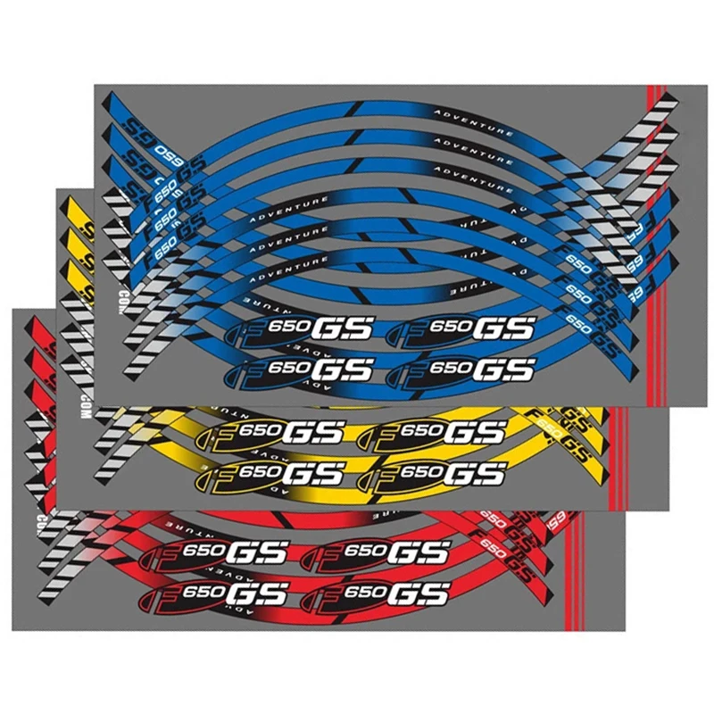 Pegatina reflectante para rueda delantera y trasera de motocicleta, decoración de llanta interior, calcomanía para BMW F650GS, F650 GS, f650gs