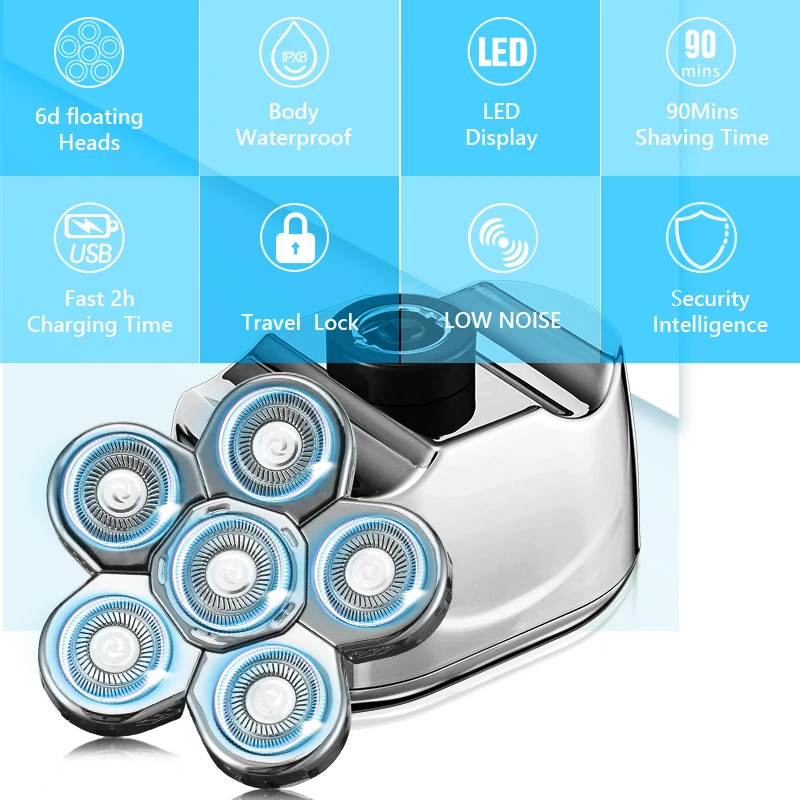 Lame di rasoio originali da uomo rasatura per uomo testa di rasoio testa galleggiante lama di rasoio impermeabile in acciaio inossidabile