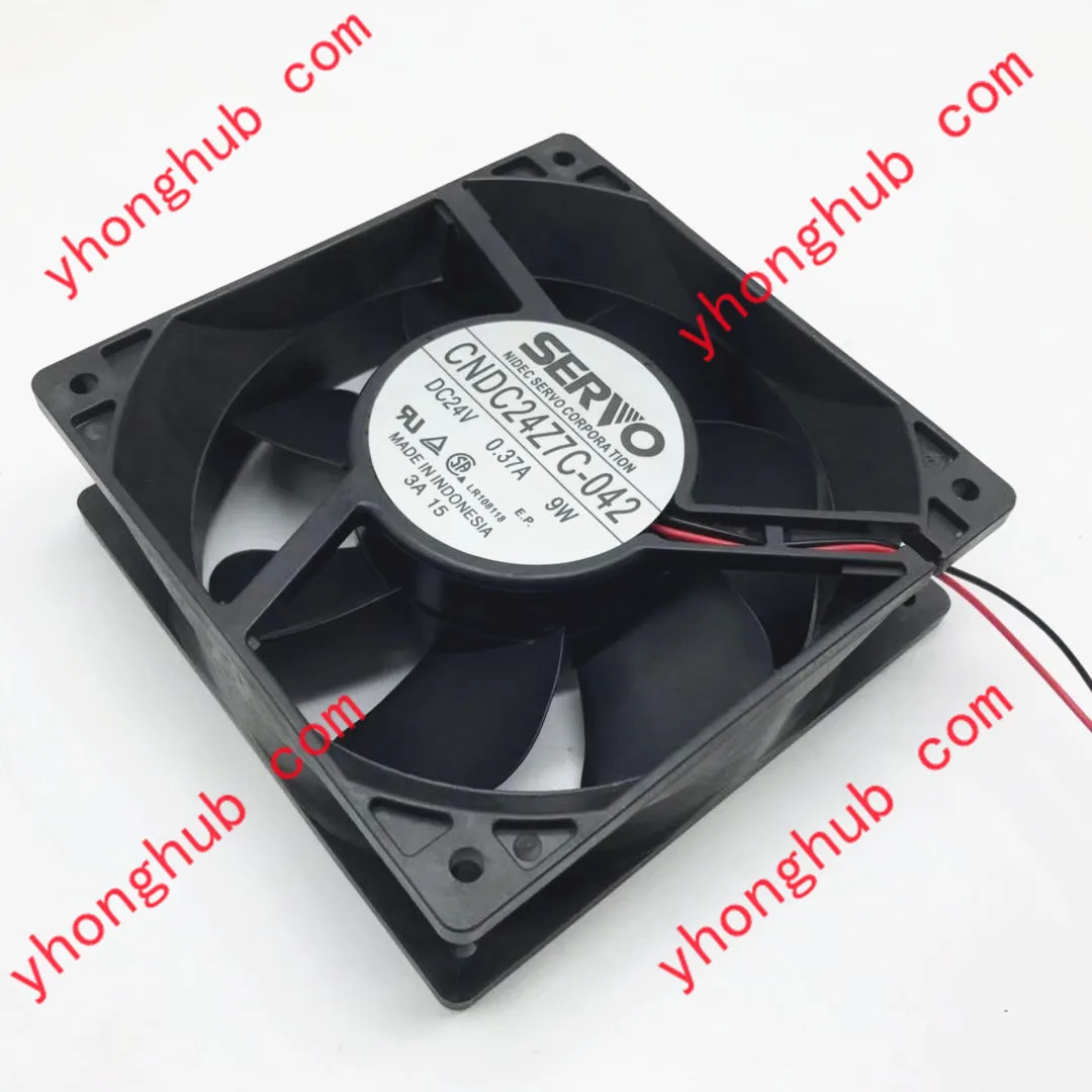 

SERVO CNDC24Z7C-042 DC 24V 0.37A 9W 2-Wire 120x120x38mm Server Cooling Fan