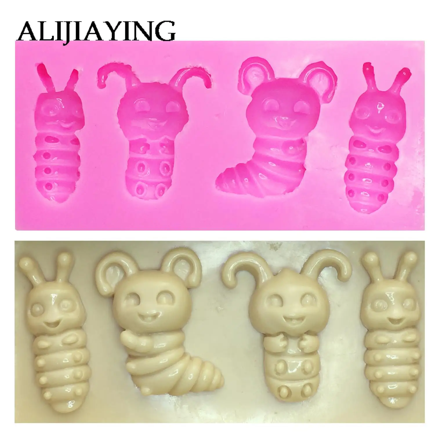 M1105 Insect baby shape fondant silicone mold baking for cake decorating tools used to easily create poured sugar