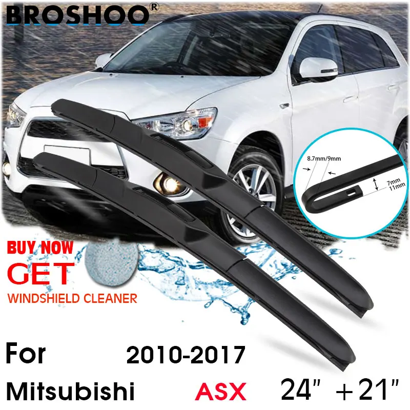 Car Wiper Blade Front Window Windscreen Windshield Wiper Fit J hook Blades Accessories For Mitsubishi ASX 24\