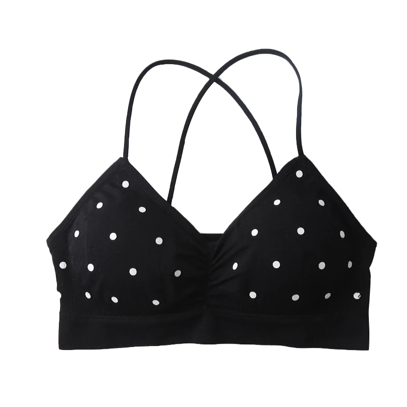 Women\'s Bra Push Up Bra Sports Bra For Women Seamless Sexy Lingerie Female Polka Dot Soft Fashion Underwear Women\'s Tube Top