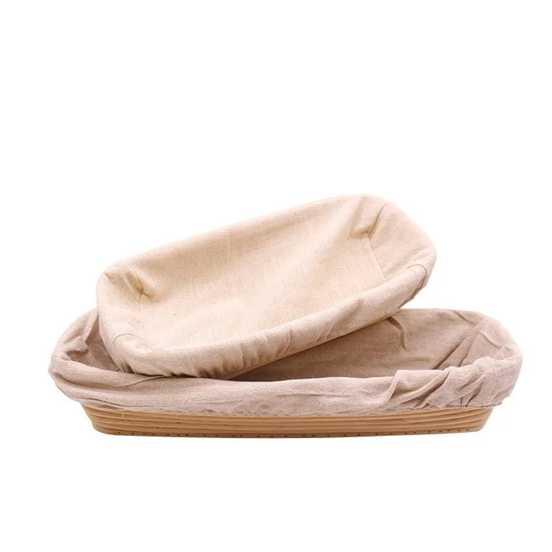 اليدوية البيضاوي الروطان سلة العجين Banneton Brotform الخبز تدقيق إثبات التخمير سلال المطبخ أدوات