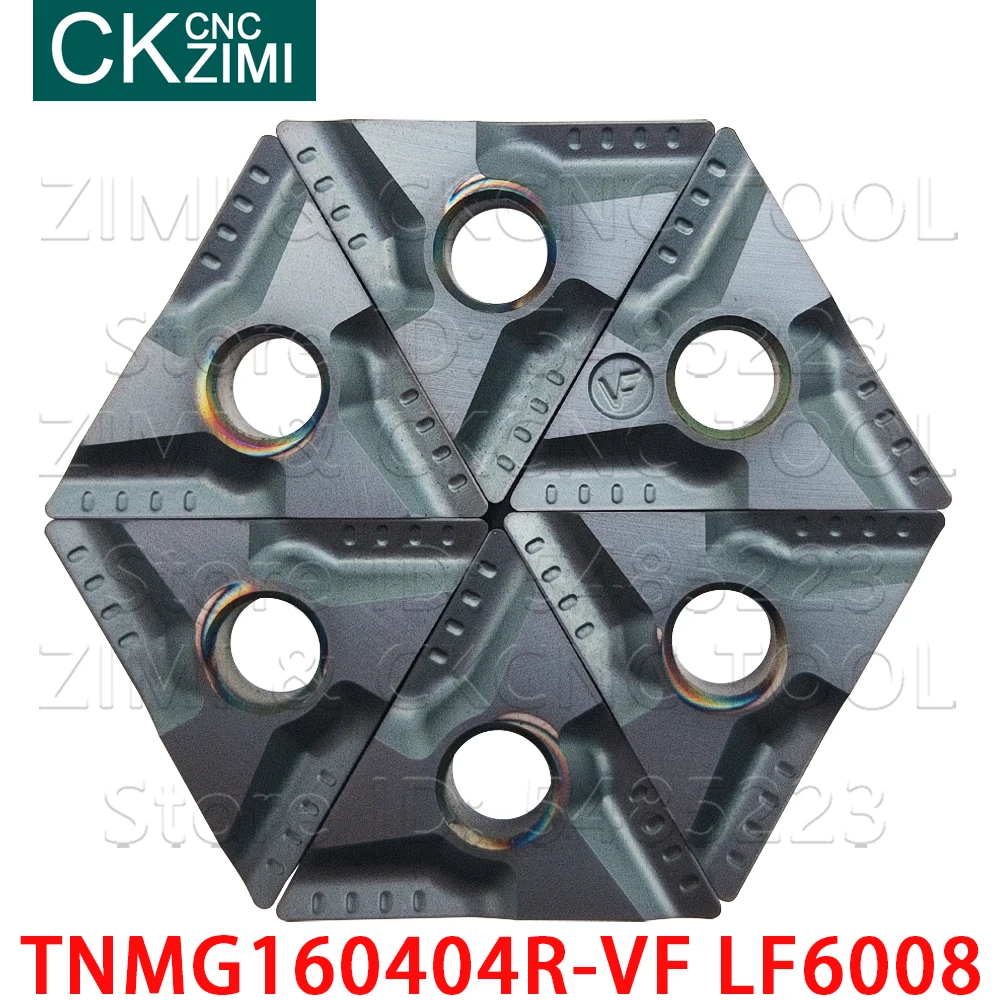 TNMG160404R-VF, LF6008, TNMG331, LF6008, твердосплавные пазовые вставки, внешняя токарная вставка, токарный станок с ЧПУ, режущий инструмент, TNMG 1604 для стали