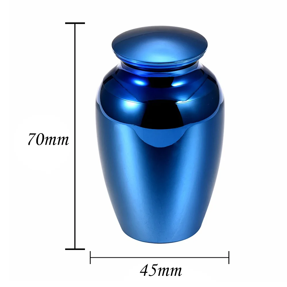 Cremation urn for human ashes keepsake small aluminum alloy ashes holder to commemorate the beloved Dad -Free engraving