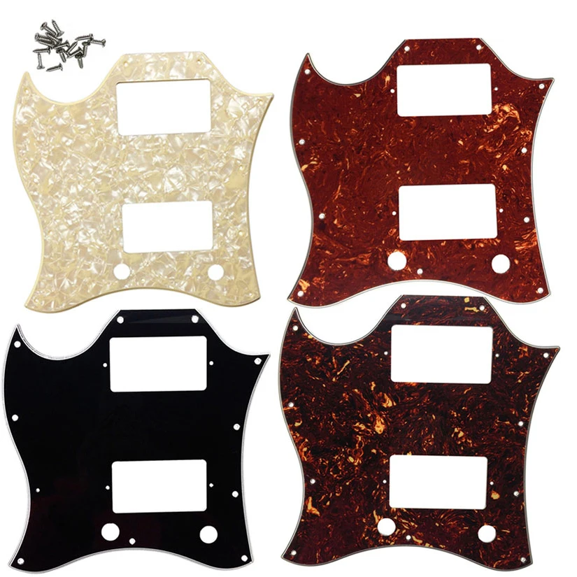 

Fei Man Guitar Parts - For Gib Left Handed Standard SG Full Face Guitar Pickguard Route PAF Humbuckers Scratch Plate