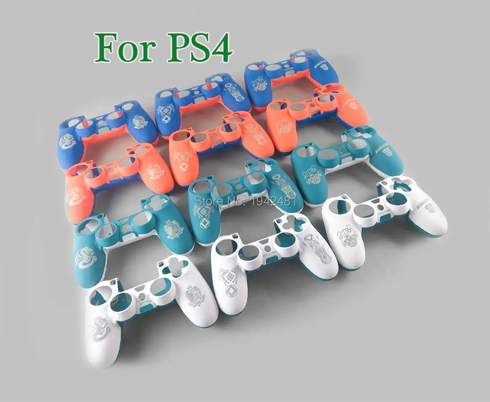 

12pcs Replacement For Sony PS4 Wireless Controller rubber pattern case JDS 001 JDM 011 Cover Front Back Housing Shell Case