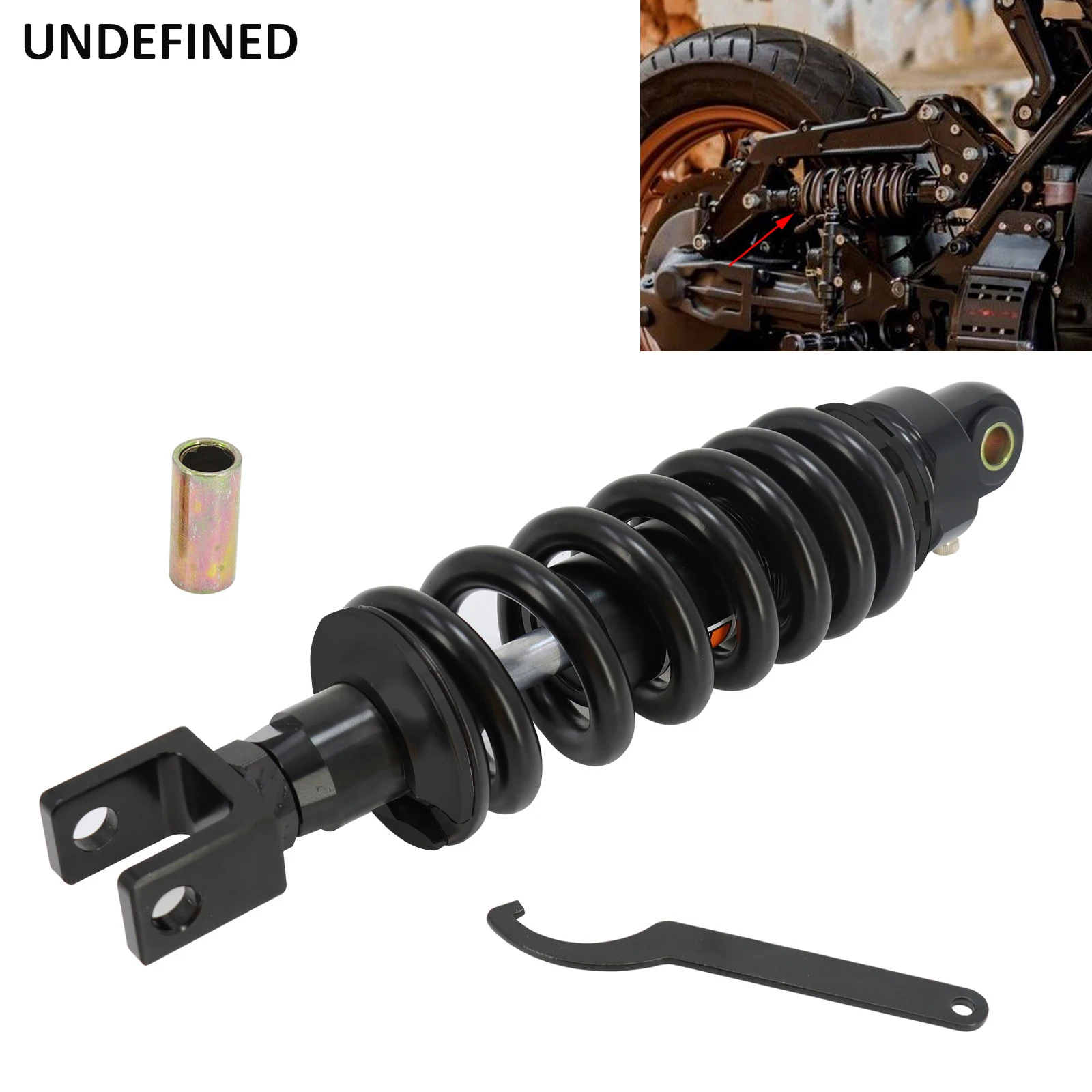 

Motorcycle Shock Absorber 12mm Spring 310mm-340mm Adjustable Modified Parts for Honda Yamaha Kawasaki BMW K100 K75 ATV DIRT BIKE