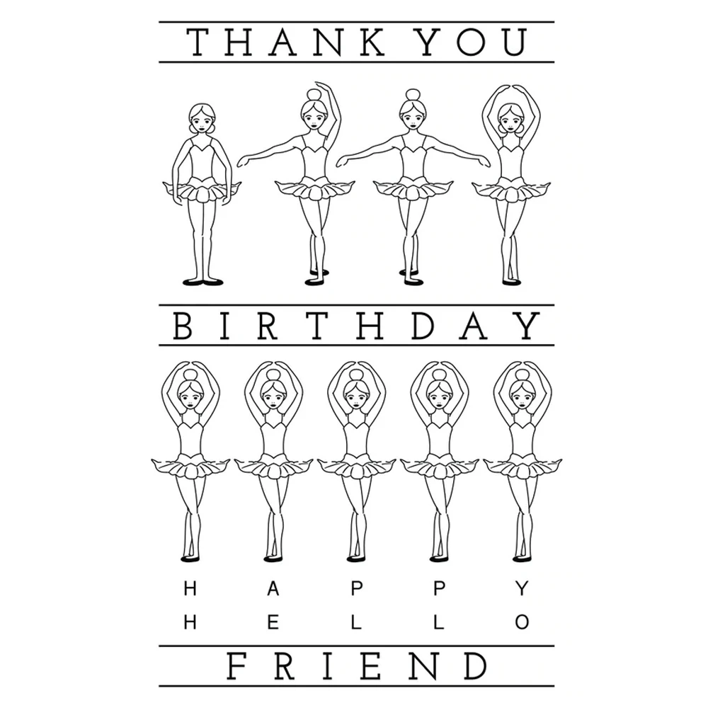 

Ballerina Transparent Clear Silicone Stamp/Seal for DIY scrapbooking/photo album Decorative clear stamp