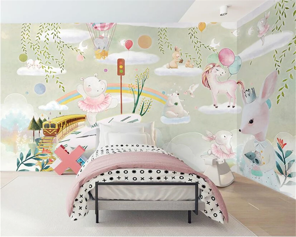 

beibehang Customized modern wallpaper romantic children's room large mural warm bedroom background wall paper papier peint