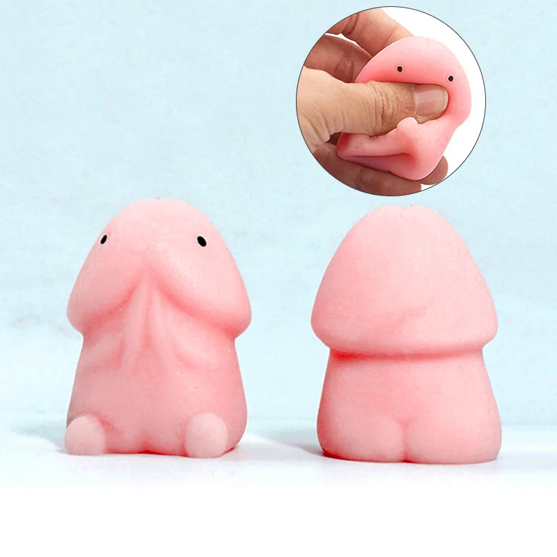 1/4/6/8/10pcs Small Mochi Ding Ding Focus Squeeze Toys Fool Joke Anti Pressure Gift Cute TPR Popit Toys for Children Restless