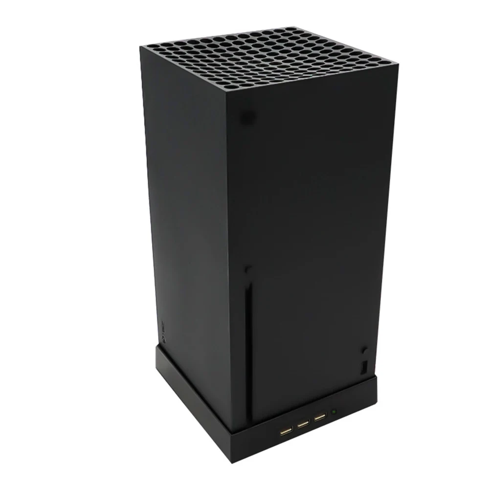 New Vertical Stand with 2 Cooling Fans Series X 3-Speed Cooler for Xbox Series X Game Console Holder with 3 USB Ports