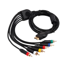 Cable de Audio y vídeo RGBS de alta calidad para PS2, conector BNC para consola de juegos PS3, disponible a 1,8 M, sin componentes