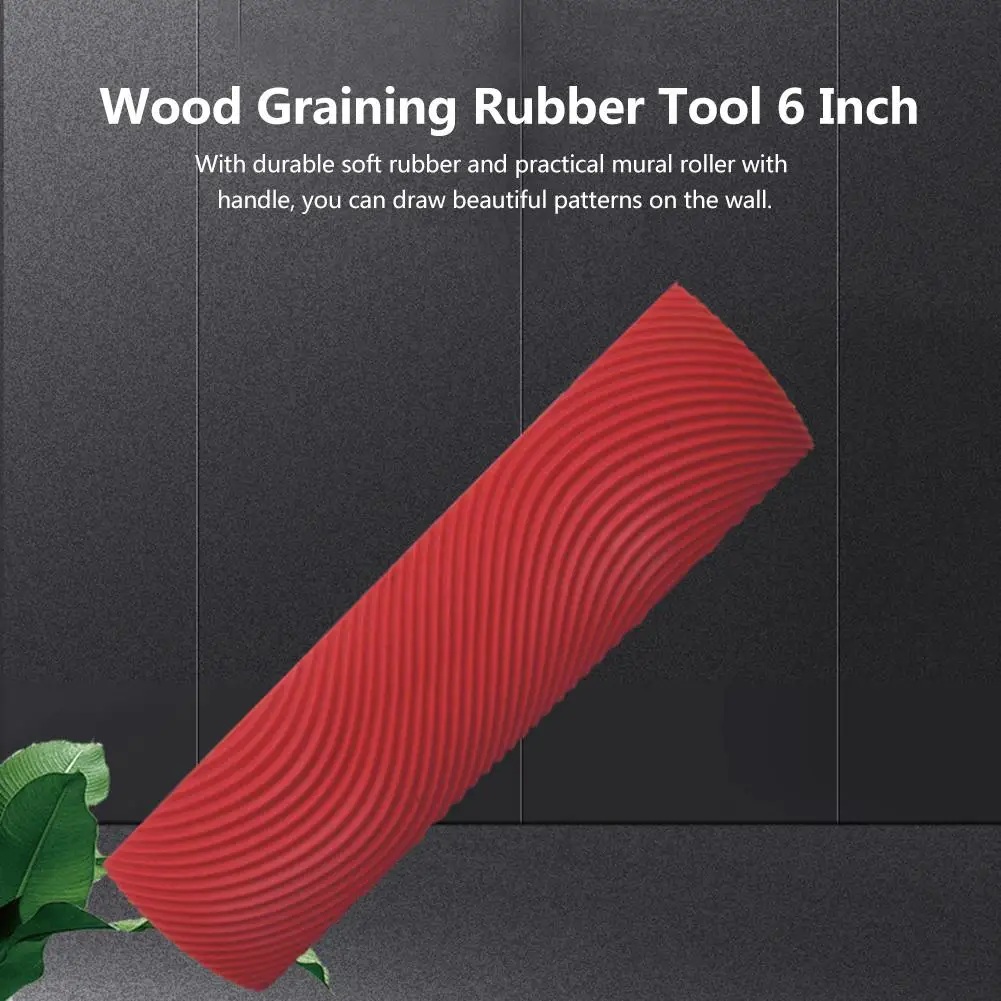 Gỗ Graining Tự Làm Dụng Cụ Giả Vân Gỗ Lăn Sơn Bàn Chải Tranh Treo Tường Bộ Dụng Cụ Treo Tường Họa Tiết Tranh Nghệ Thuật Gỗ bàn Chải