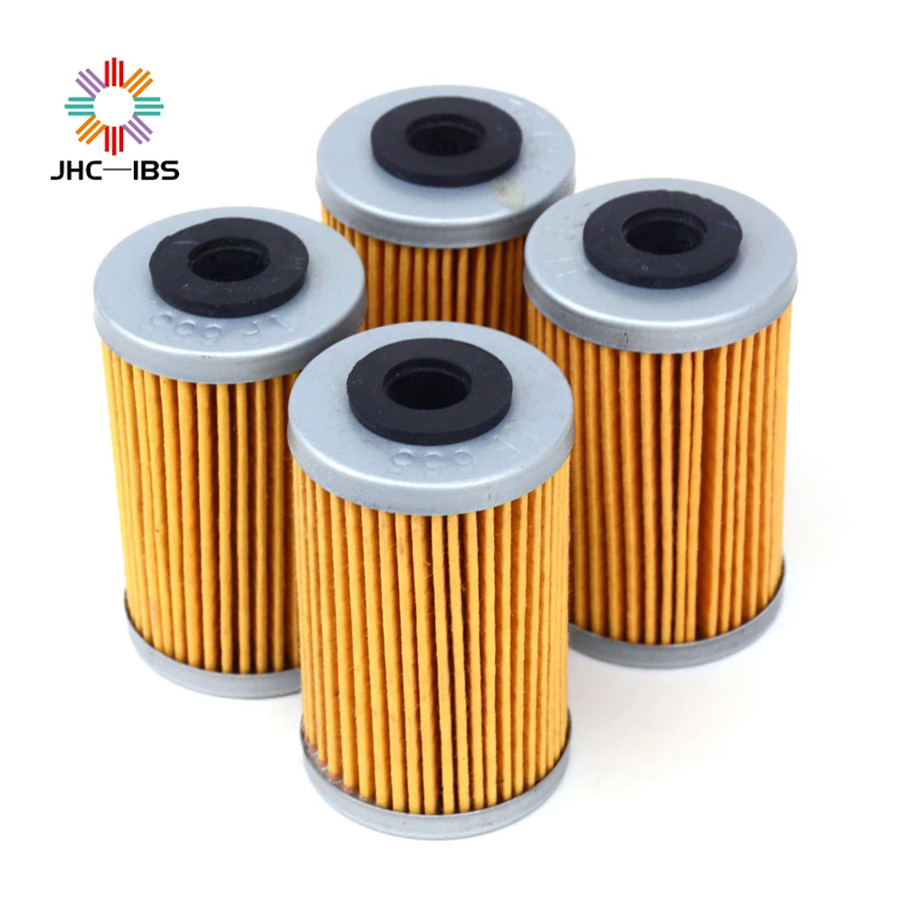 Motorcycle 4pcs Engine Oil Filter For KTM EXCF SXF XCF XCFW EXC SMR SXF XCF XCW 250 450 500 690 XC 450 525 ATV