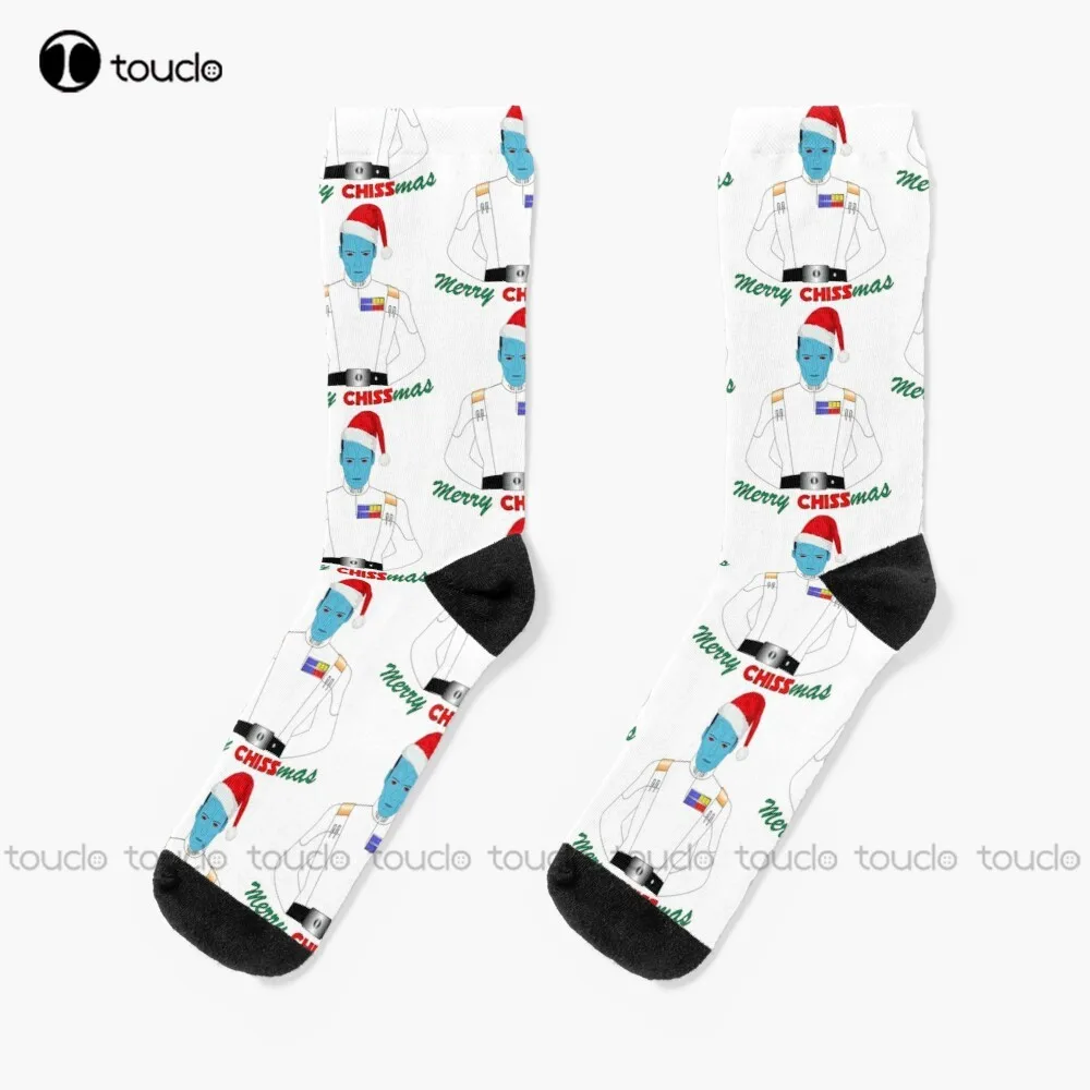 

Merry Chissmas Grand Admiral Thrawn Star Socks Men'S Novelty Socks Christmas New Year Thanksgiving Day Gift 360° Digital Print